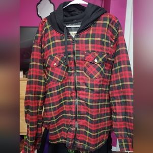 Open Trails Red Plaid Fleece Jacket